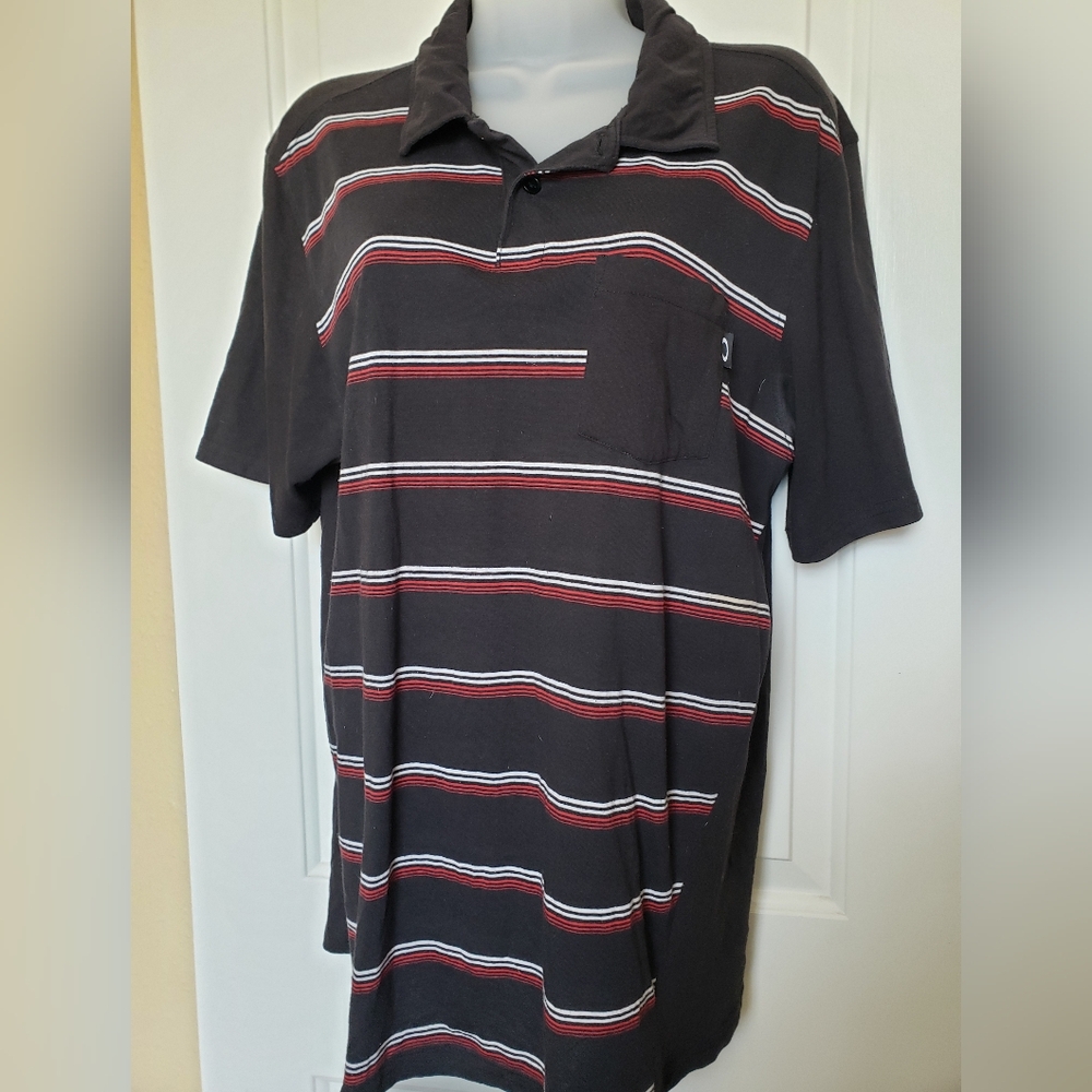 Men's Oakley Stripes Polo sz L